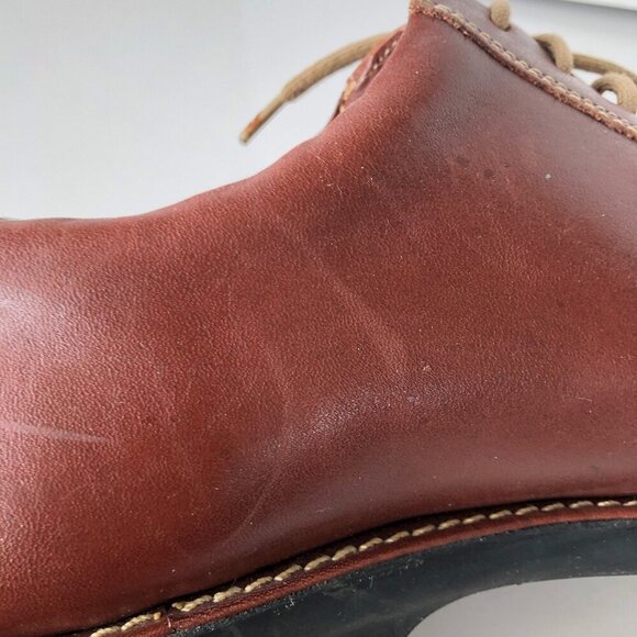 SANDRO MOSCOLONI Men Brown Soft Leather Lace-Up Comfort Anatomic Gel Oxford 11D - Picture 16 of 16